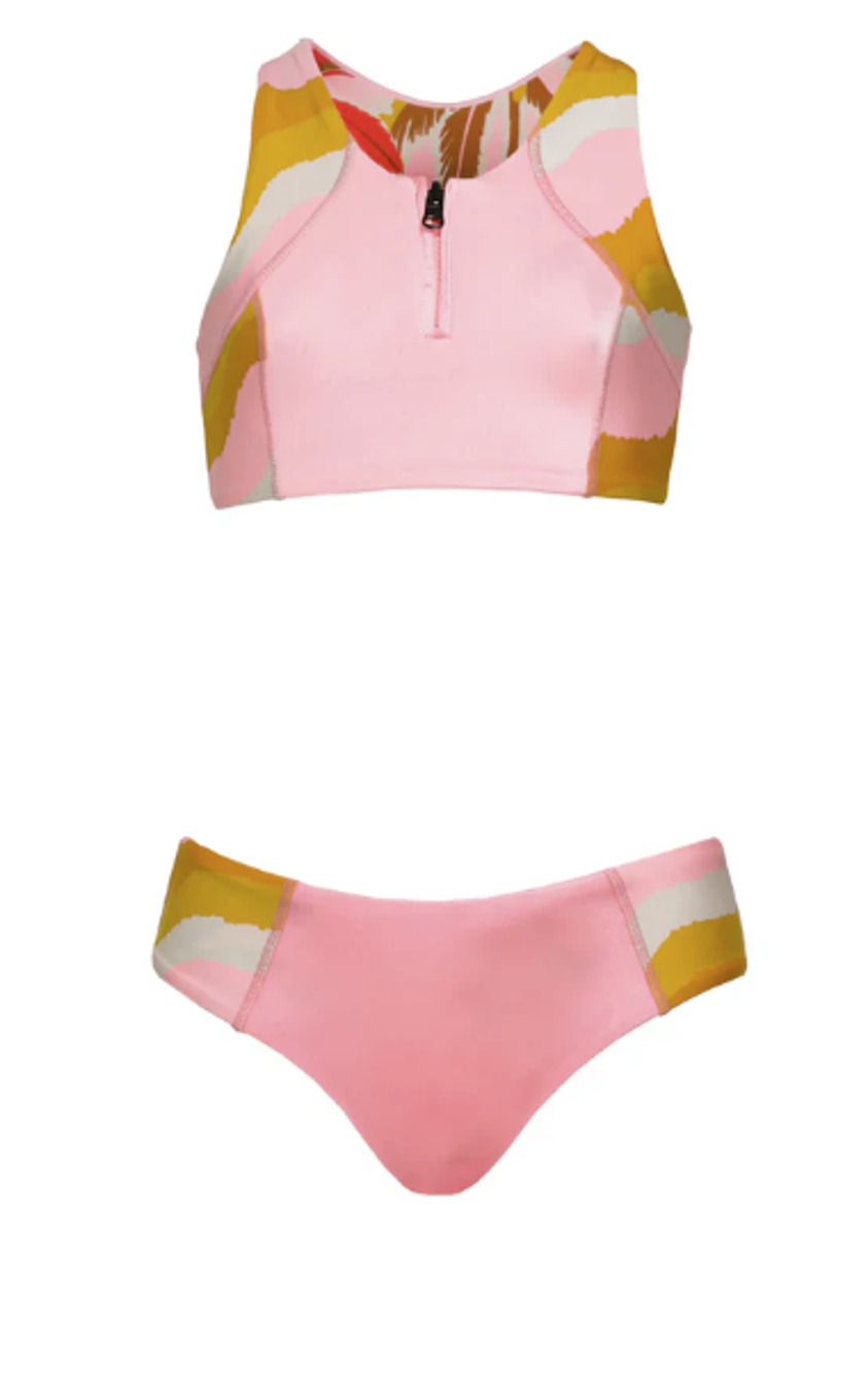 Maaji Girl's 10 Orchid Pink Candi Reversible Swimsuit Bikini Set OS31-38